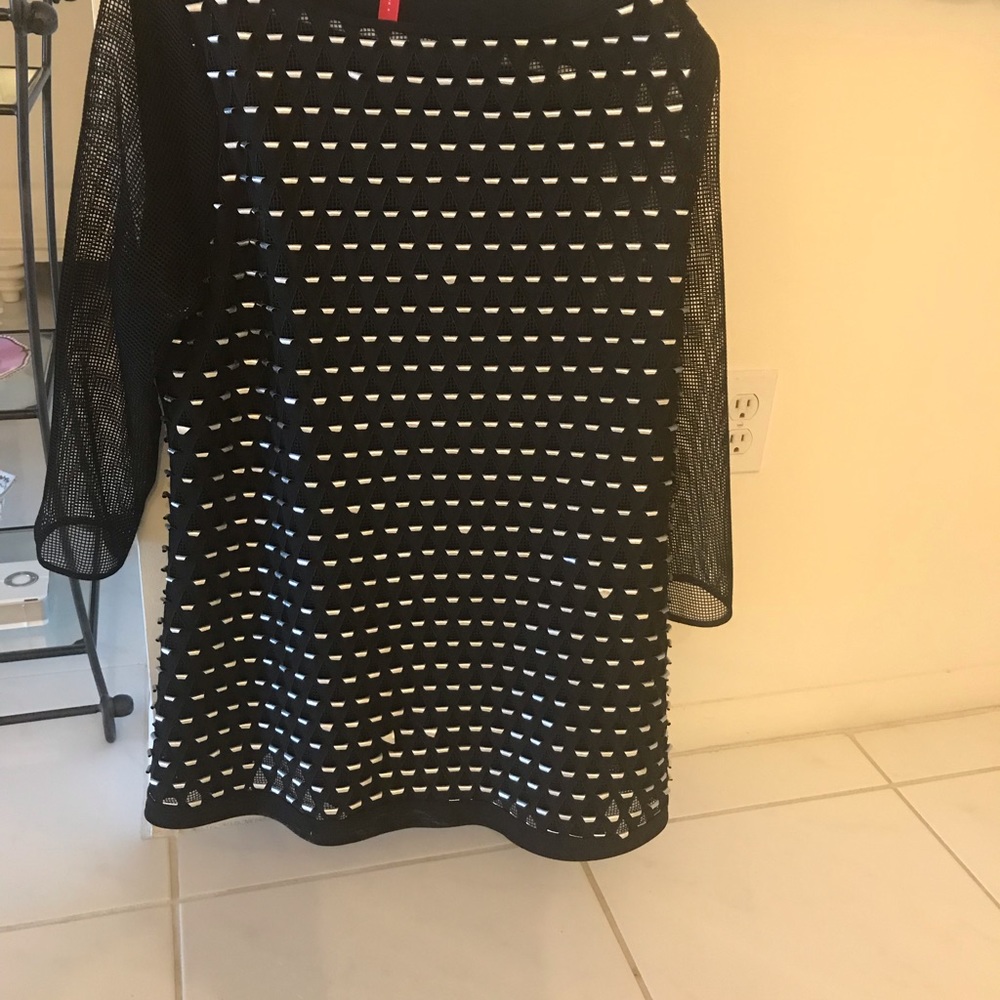 Light weight Dressy Almost new black/silverTunic($119)- final firm - Picture 3 of 5